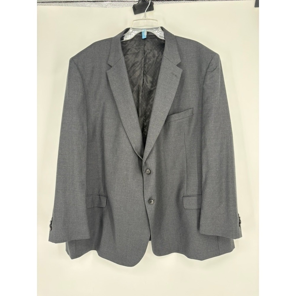 Jos. A. Bank Blazer Mens 56R Gray 1905 Custom Made 100% Wool Two Button Jacket